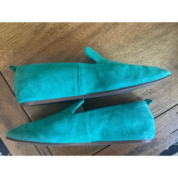 Banana Republic Green Suede Flats Women’s Size 8½ Slip-Ons - Picture 3 of 9